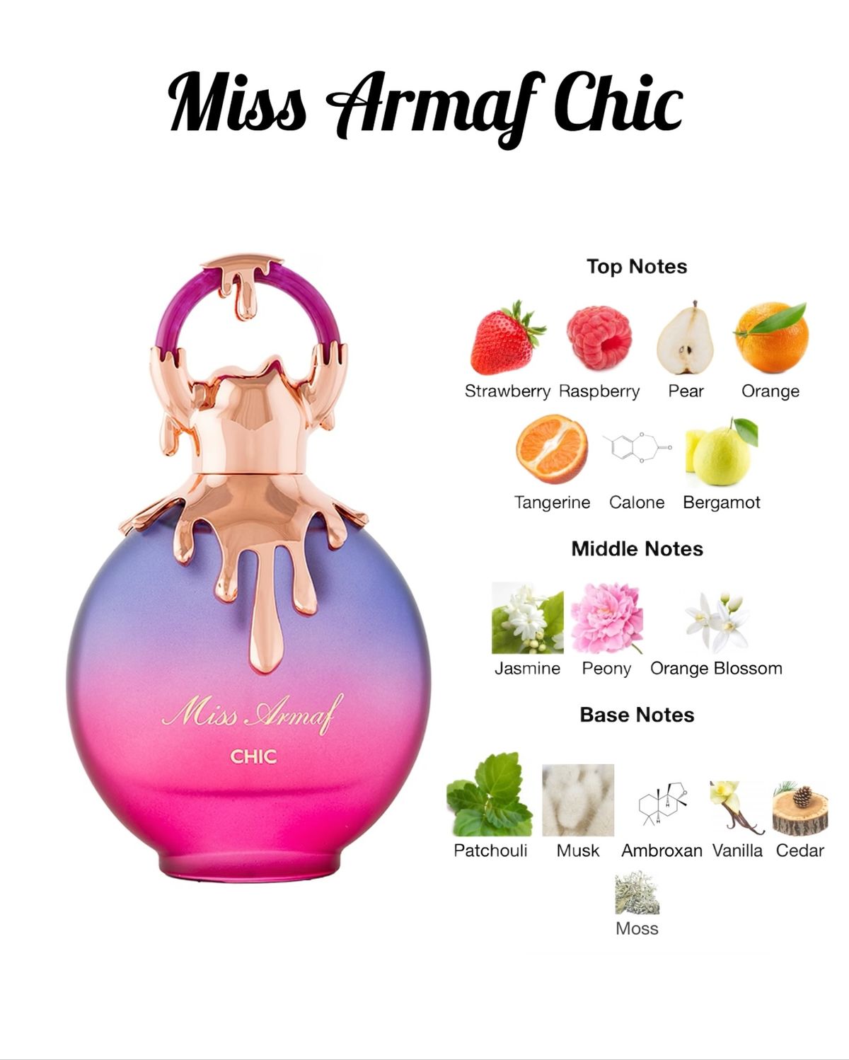 Chic by Miss Armaf Eau De Parfum 100ml for women A Grade Replica