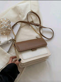 Beige and Brown Handbag