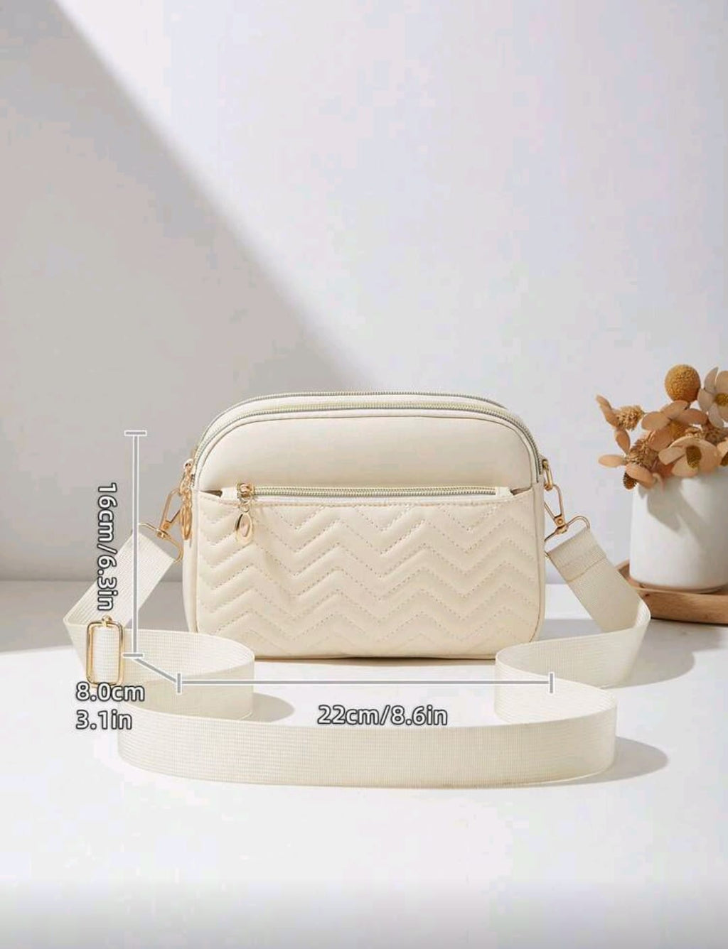Beige Handbag